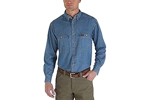 Men's Riggs Workwear Long Sleeve Denim Shirt
