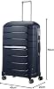 Samsonite Flux - Spinner S, Expandable Hand Luggage, 55 cm, 37/44 L, Navy Blue (Navy Blue)