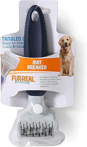 Miniatura 2 de FurReal Mat Breaker Herramienta de aseo para perros, cepillo para mascotas  Cepillo de eliminación de tapete para perros ayuda a eliminar tapetes y