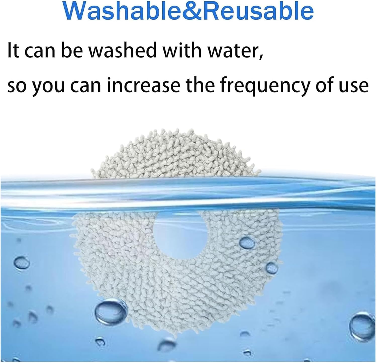 Dust Bags and Mop Pads Replacement For JONR P20 PRO Vacuum Cleaner, prats 6 Dust Bags 6 Mop Pads,