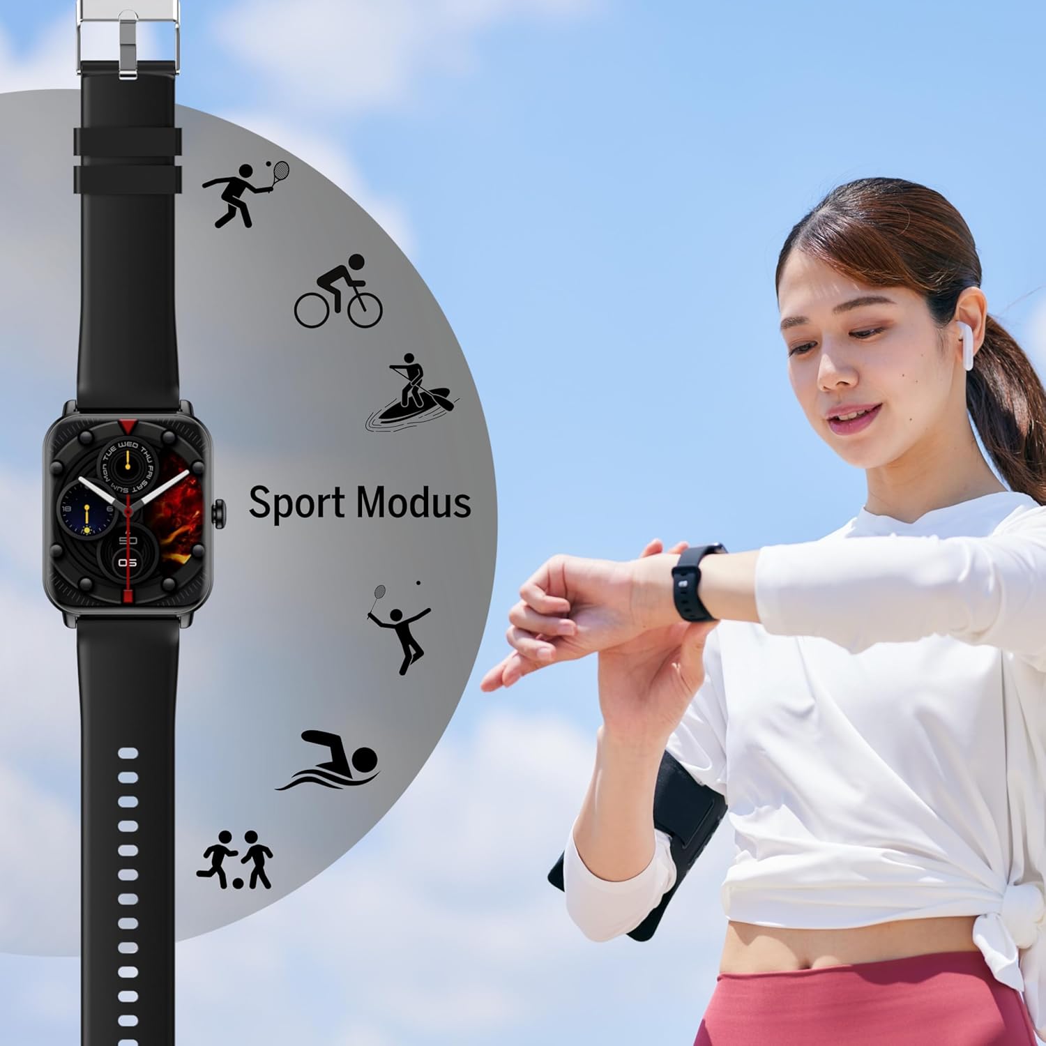 bea-fon Smartwatch 102 side view