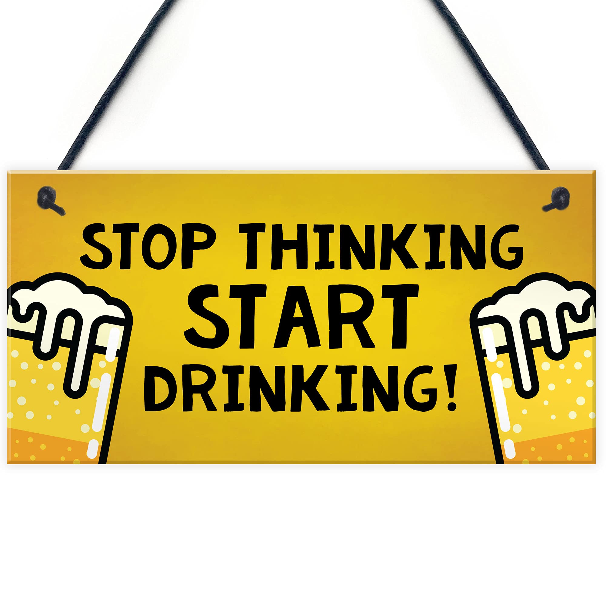 Joke Funny Home Bar Sign Hanging Wall Plaque Man Cave Shed Sign Alcohol Gift