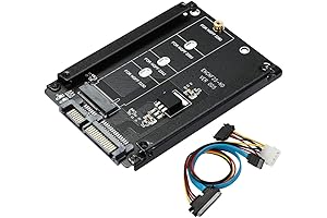 M.2 NGFF to SATA Adapter Card, Supports M.2 SSDs (2230mm, 2242mm, 2260mm, 2280mm)