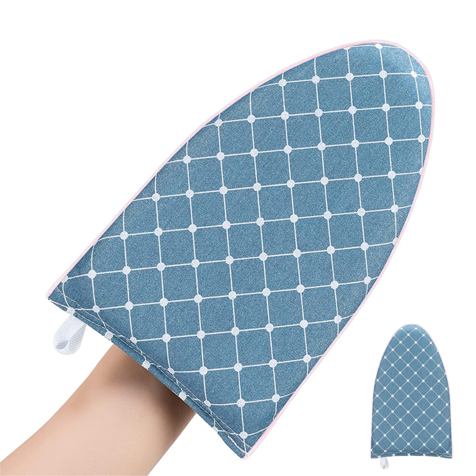 Garment Steamer Ironing Gloves Anti Steam Glove Heat Resistant Garment Steamer Mitt Garment Steamer Accessories for Clothes (Blue)