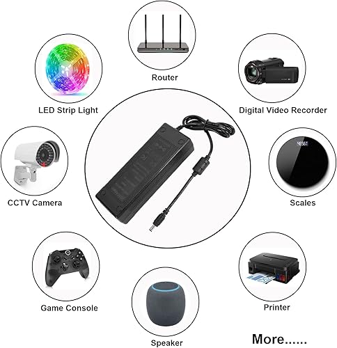Miniatura 7 de Adaptador de fuente de alimentación de 24 V 8 A, convertidor de CA a CC de CA 100V-240V a CC 24 voltios, 8 amperios, 192 W, transformador de