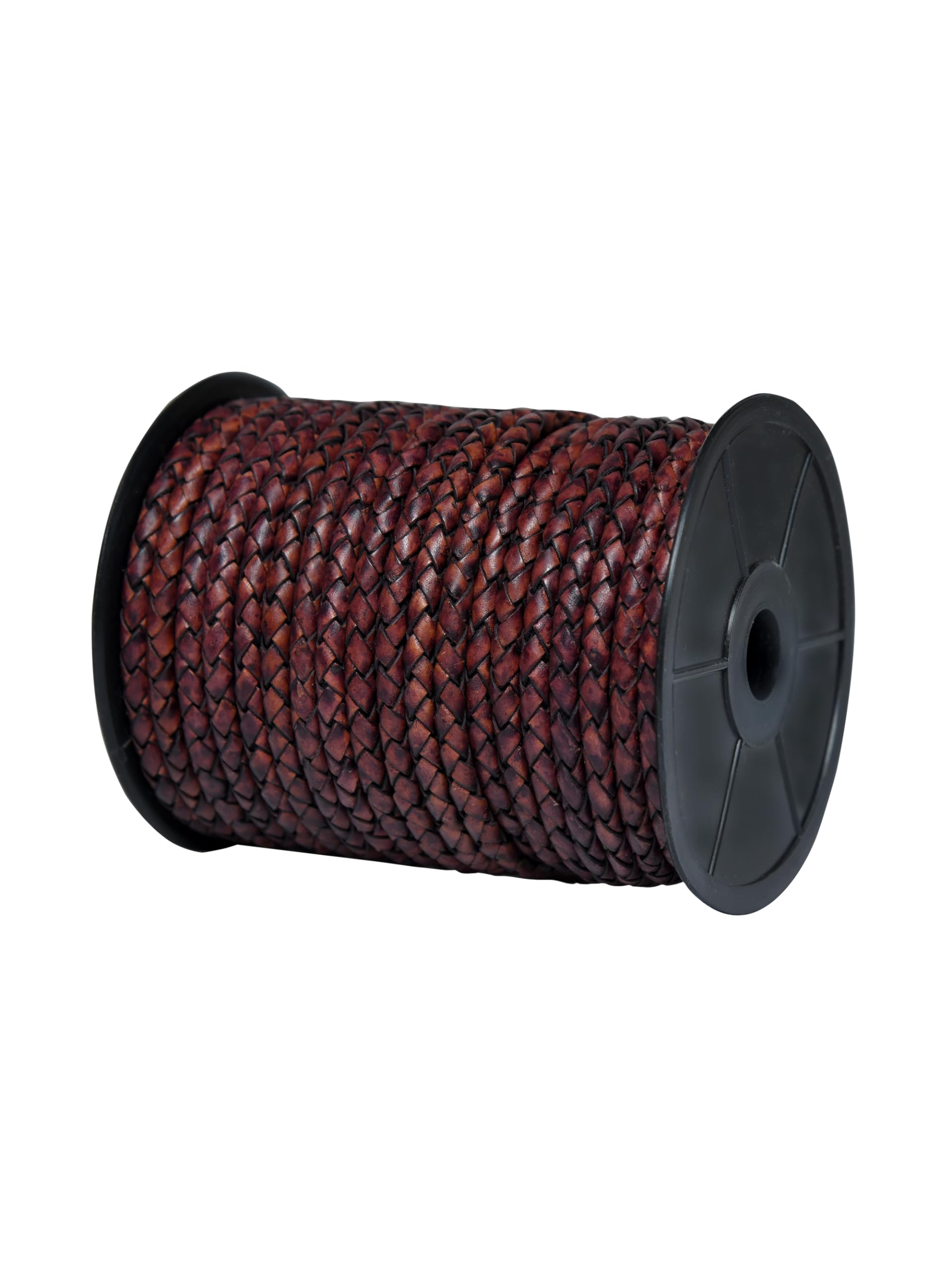 Snapklik.com : Cords Essentials Round Braided Genuine Leather String ...