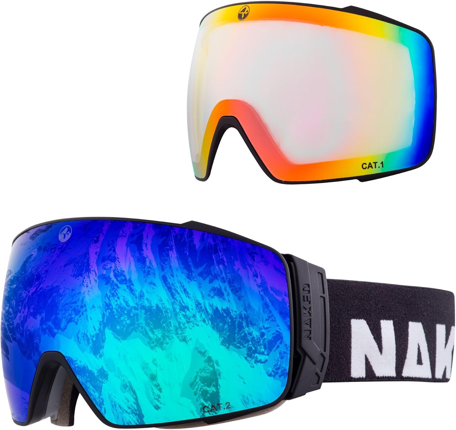 Masque De Ski/snowboard Electric EG - Monture Noire, Verres Colorés Polarisés - Occasion