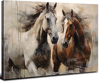 Retro Horse Decor Horse Pictures Wall Decor Horses Wall Art Western Cowboy Canvas Prints