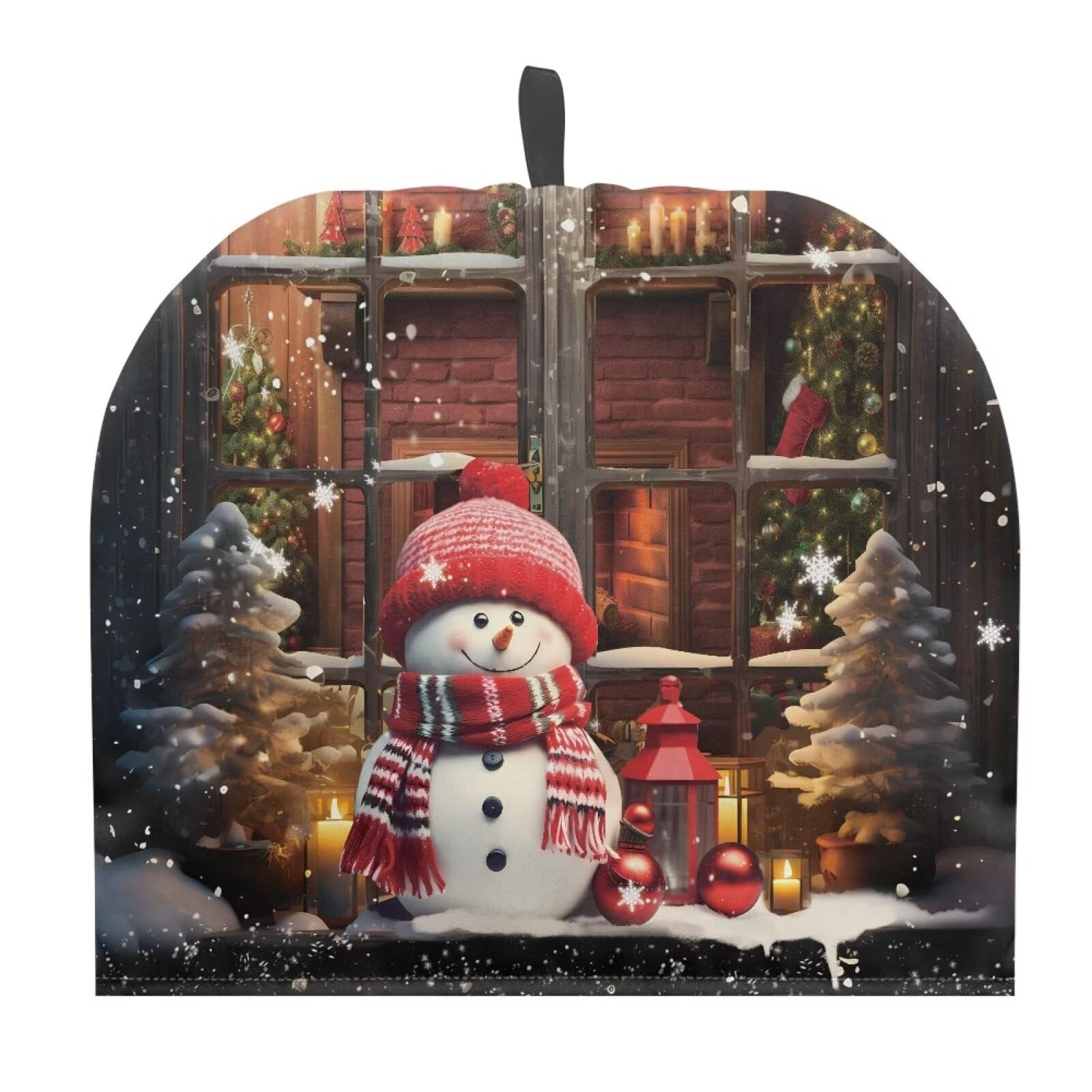 UNICEU Christmas Teapot Cover Keep Warm for Home Kitchen Decor Snowman Print Tea Cozies Covers for Hotel Restaurant Teas Party Kitchens Accessory