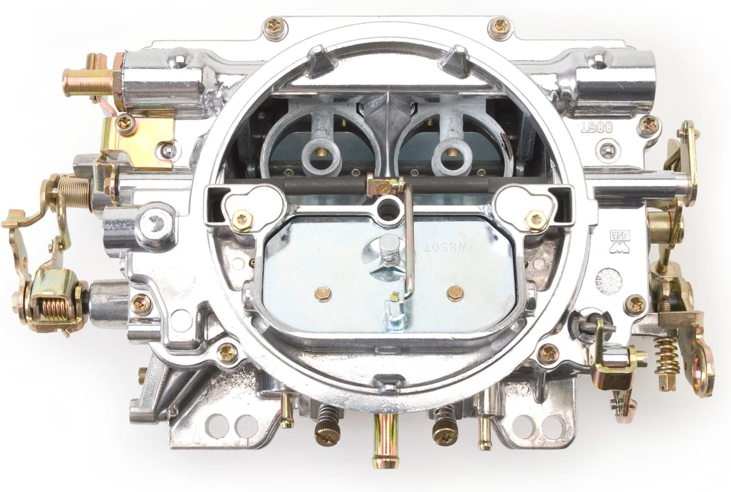 Edelbrock 1407 Performer 750 CFM Square Bore 4-Barrel Air Valve Secondary Manual Choke New Carburetor