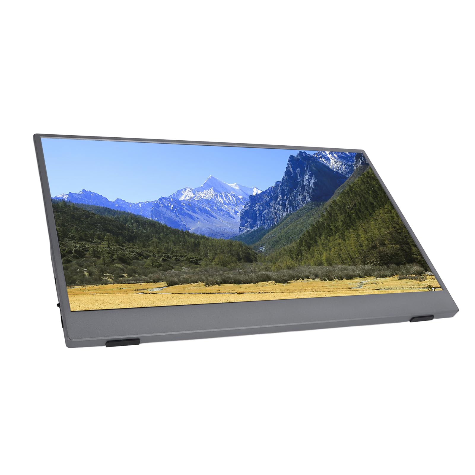 Przenośny Monitor do Laptopa, 15,6-calowy Wyświetlacz IPS FHD 1080P Przy 60 Hz, Drugi Ekran USB C i HDMI, Podróżny Ekran Zewnętrzny z podpórką do Komputera, Tabletu, Konsoli