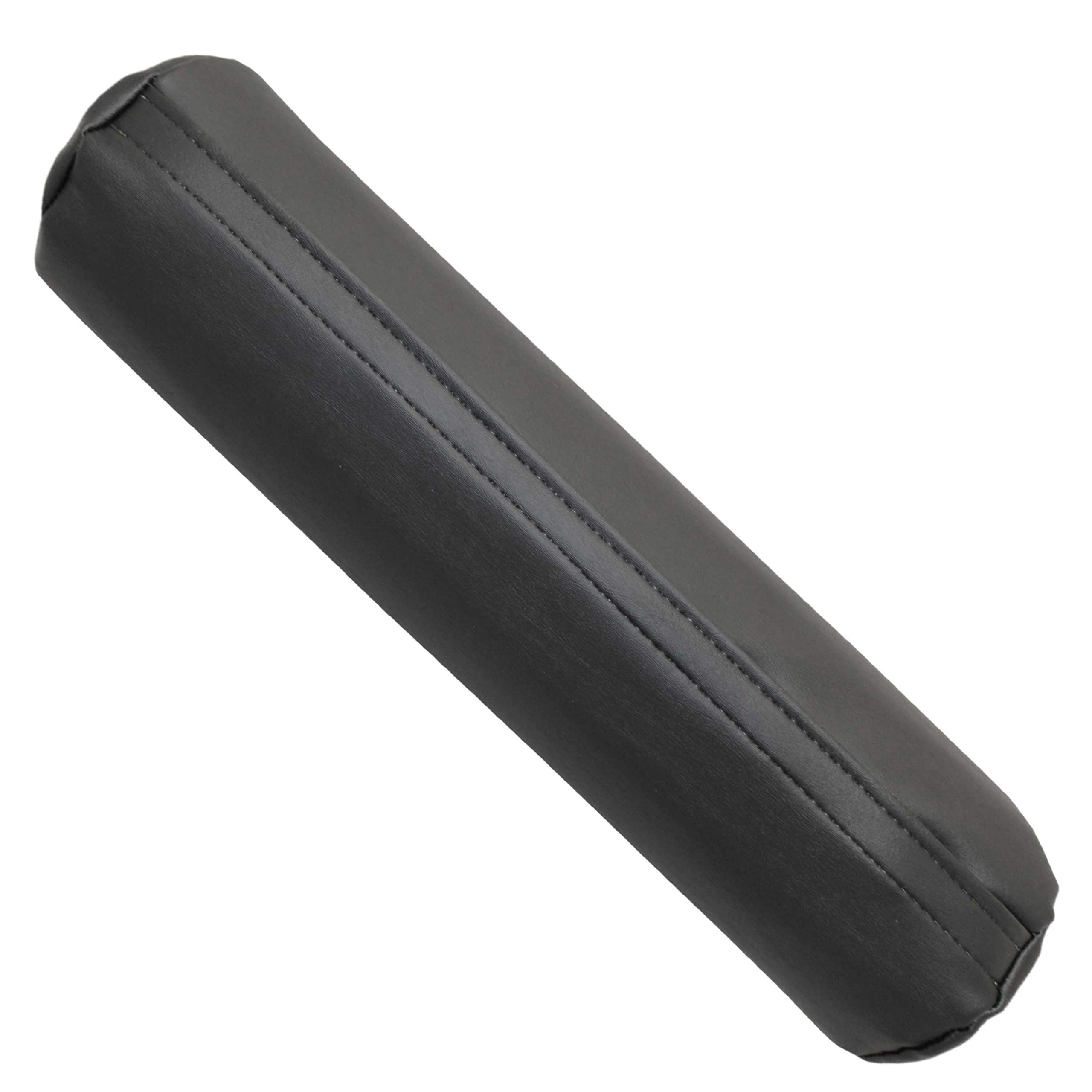 Rehabilitation Advantage Cojín cilíndrico negro de posicionamiento corporal, 15 x 61 cm