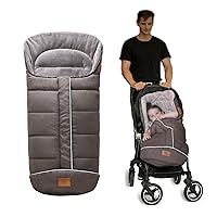 Vista 14 de LAT - Saco de dormir para bebé, cálido, universal, saco de dormir para cochecito para clima frío, saco impermeable para niños pequeños