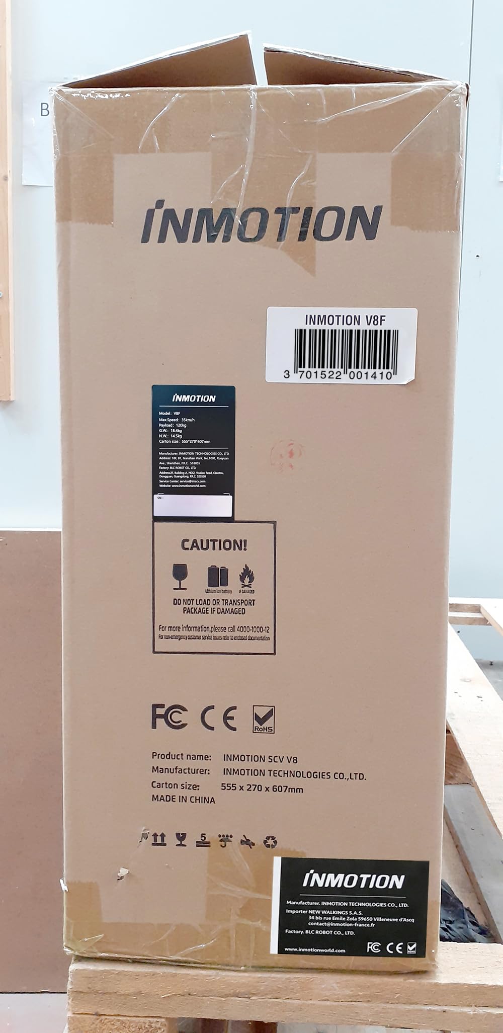 InMotion Monociclo eléctrico V8 F, Negro