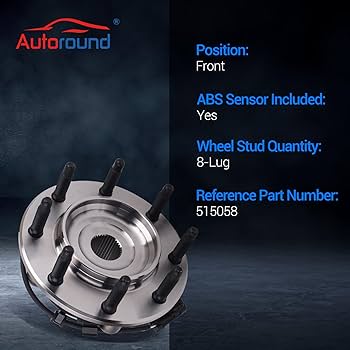 5150 Front Driver or Passenger Side Wheel Hub and Bearing