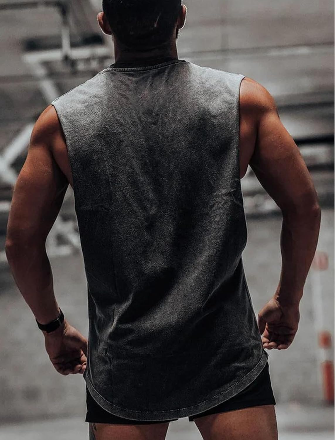 Spit Preworkout in My Mouth Scoop Bottom Cotton Tank,Novelty Sleeveless T-Shirt,Fitness Heavy Duty Training Tank Top