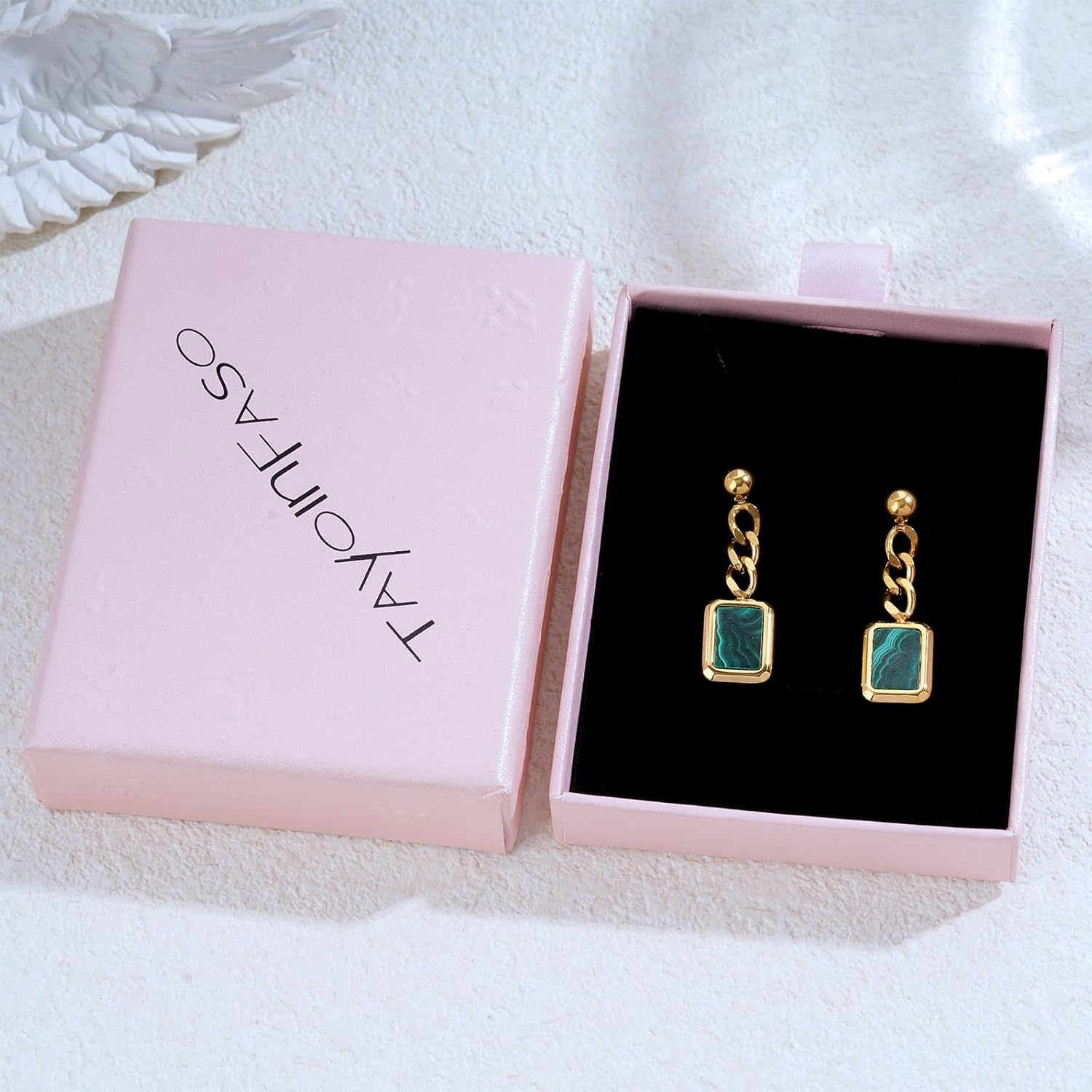 Abalone/White Shell Dangle EarringsTurquoise/Malachite/Shell Earrings Jewelry Gift for Women - Image 6