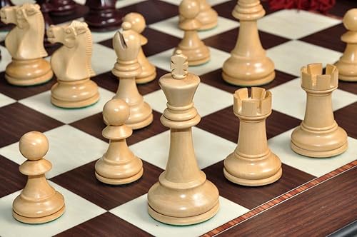 Miniatura 5 de La serie de Reykjavik II, Box & Junta Combinación – purpleheart embellecidas – por la cámara de Staunton Juego De Ajedrez