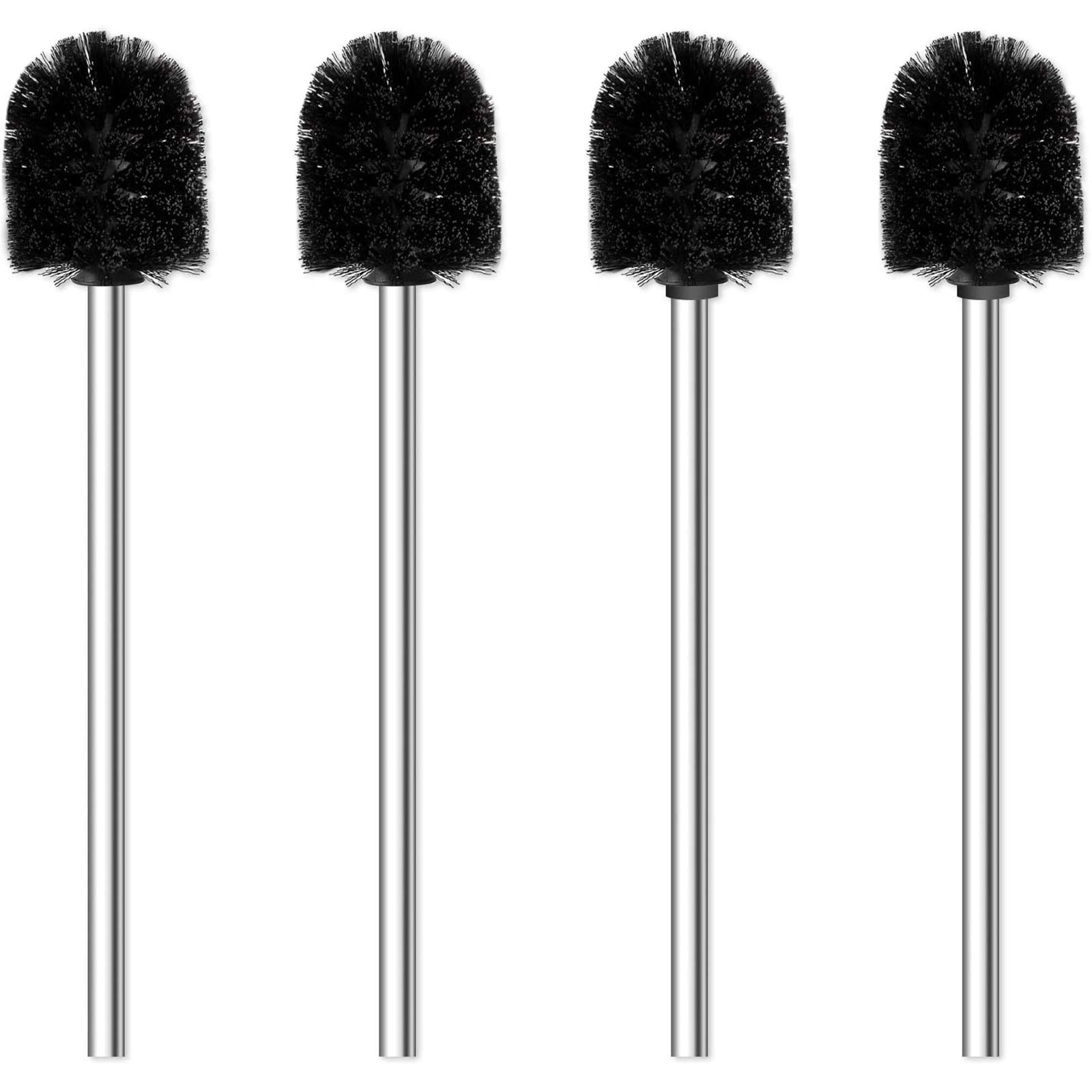 Set Scopino WC E Contenitore In Acciaio Inox 304 | Design Elegante E Ergonomico Colore Nero | Wsedor