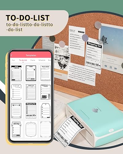 Miniatura 7 de Phomemo Impresora térmica portátil M04AS con estuche de transporte duro verde