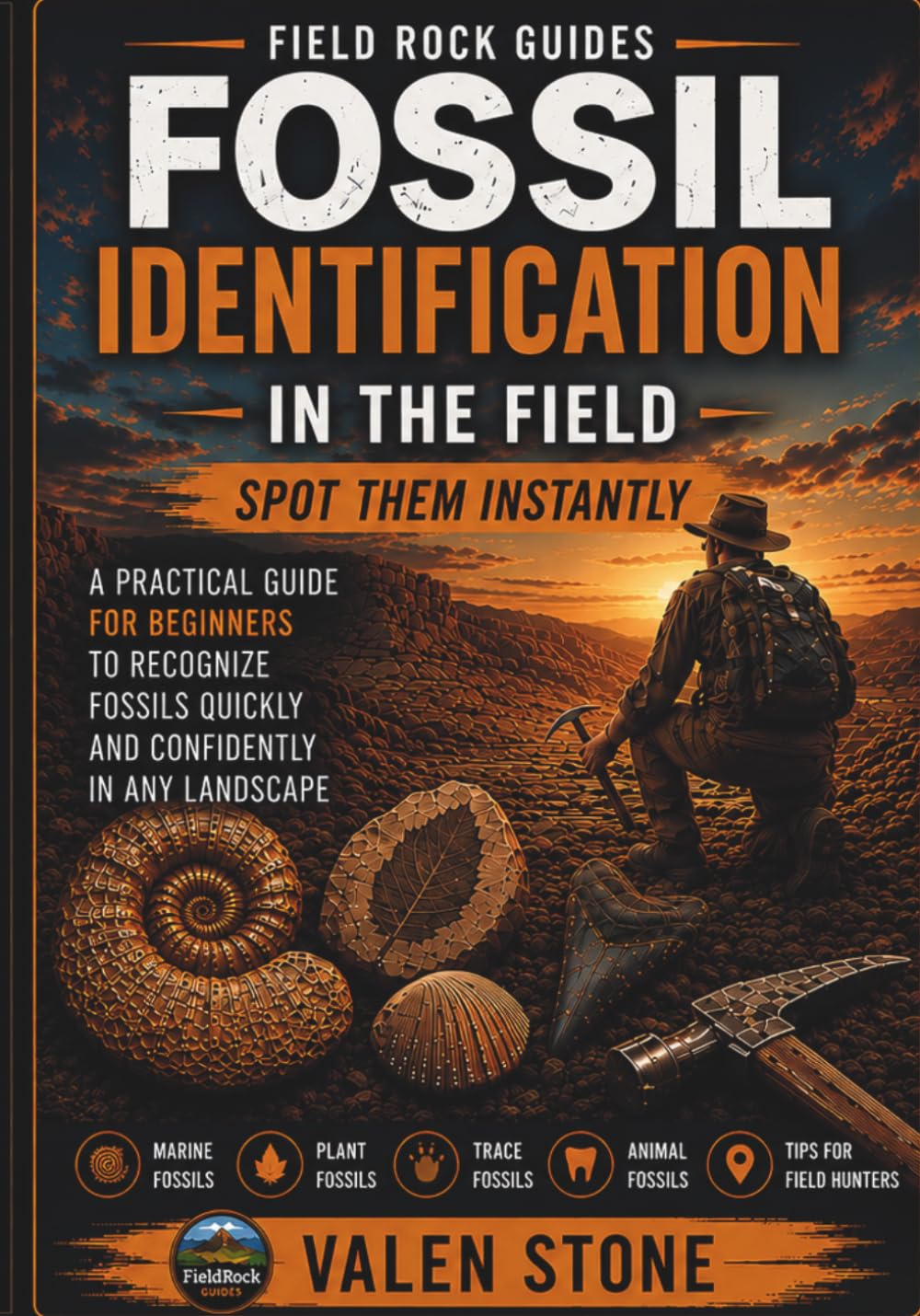 FOSSIL IDENTIFICATION IN THE FIELD: Spot Them Instantly: A Practical Guide for Beginners to Recognize Fossils Quickly and Confidently in Any Landscape (Rock Identification Field Guide Series)