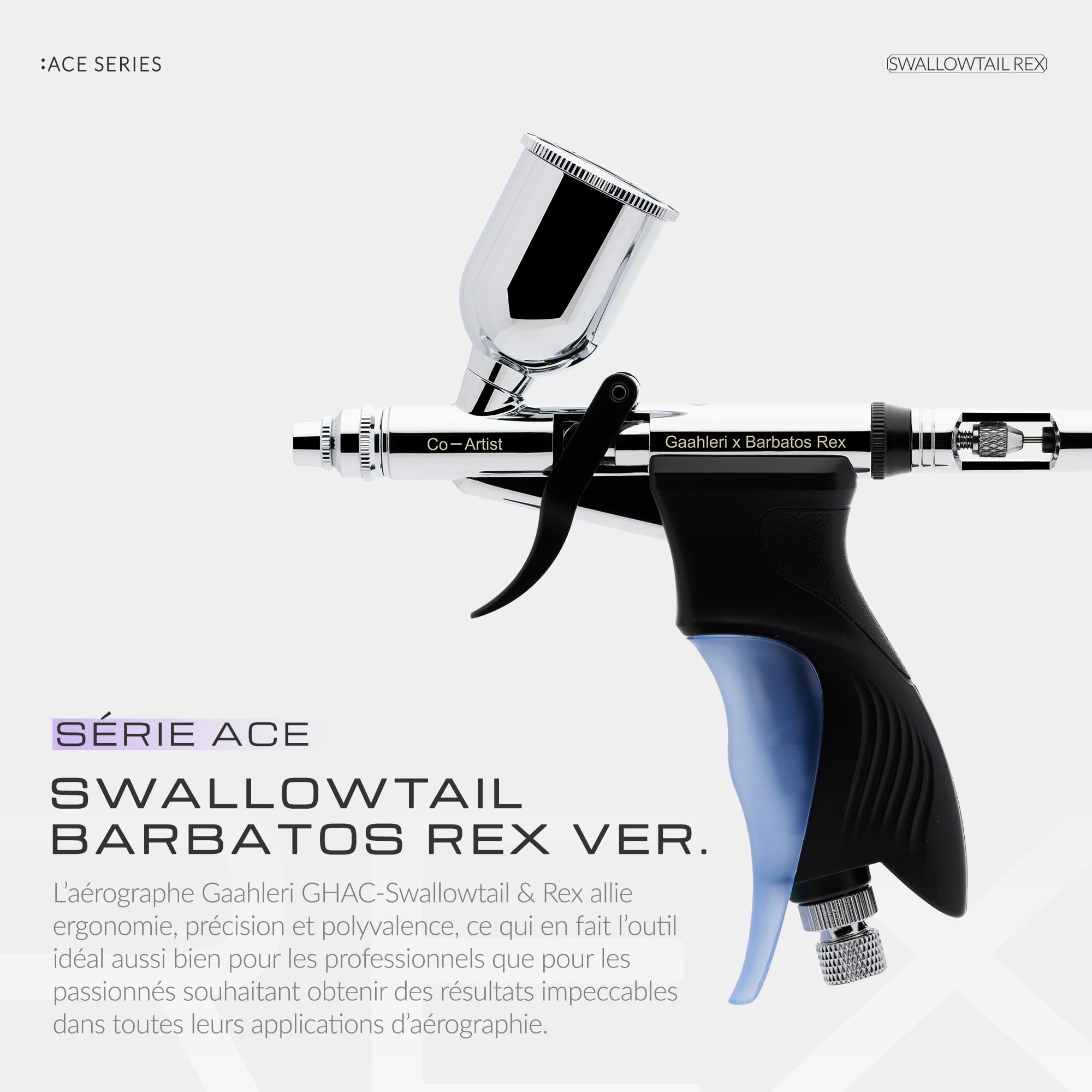 Gaahleri Aérographe Série Ace GHAC-Swallowtail et Barbatos Rex