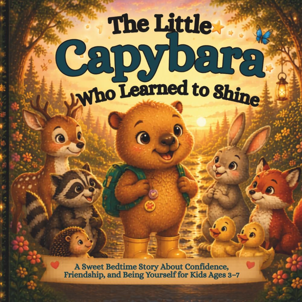 The Little Capybara Who Learned to Shine: A Sweet Bedtime Story About Confidence, Friendship, and Being Yourself for Kids Ages 3–7