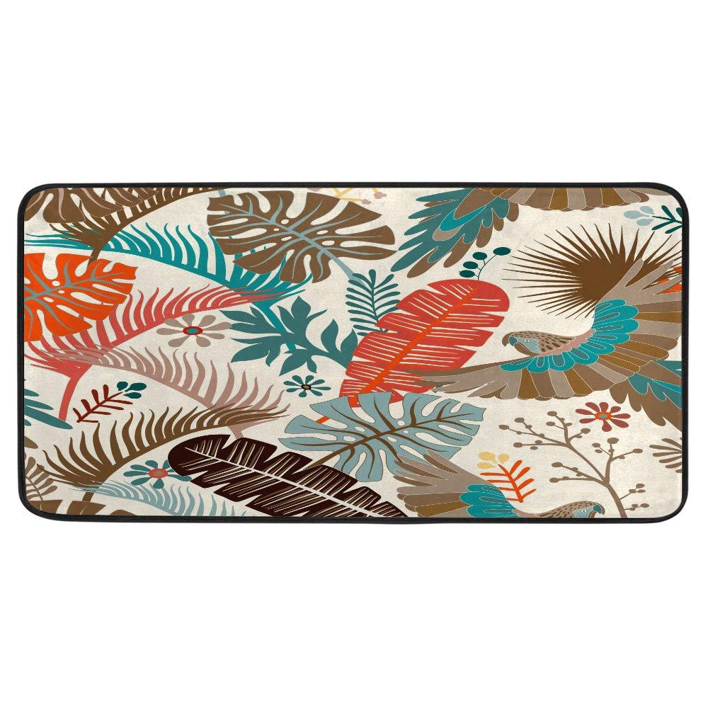 Tapis de cuisine tropical pour évier et bureau debout ergonomique et confortable