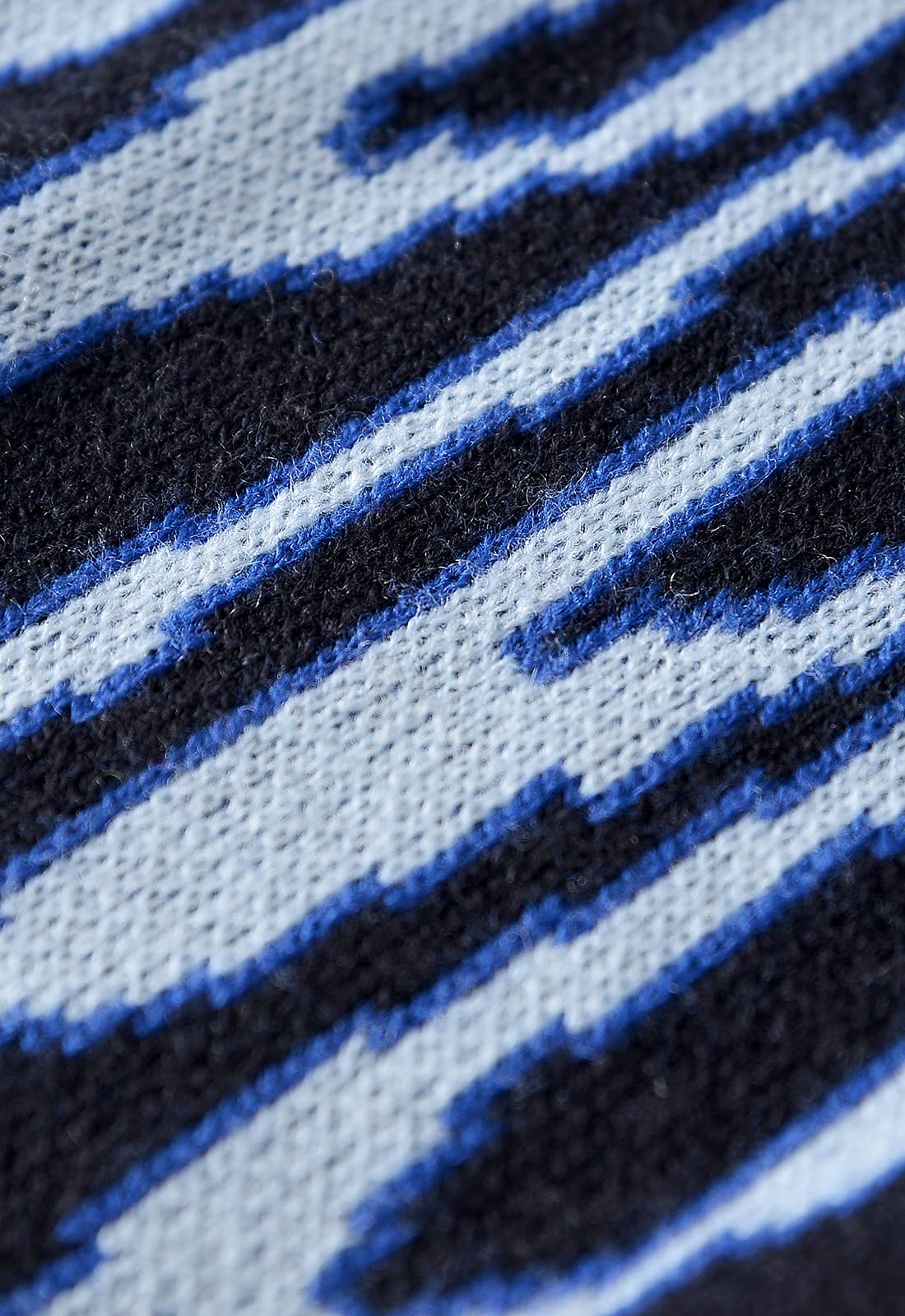 织礼 Damski sweter z długim rękawem płomień nietoperz rękaw sweter oversize na co dzień dzianinowy sweter topy, Ciemnoniebieski, L