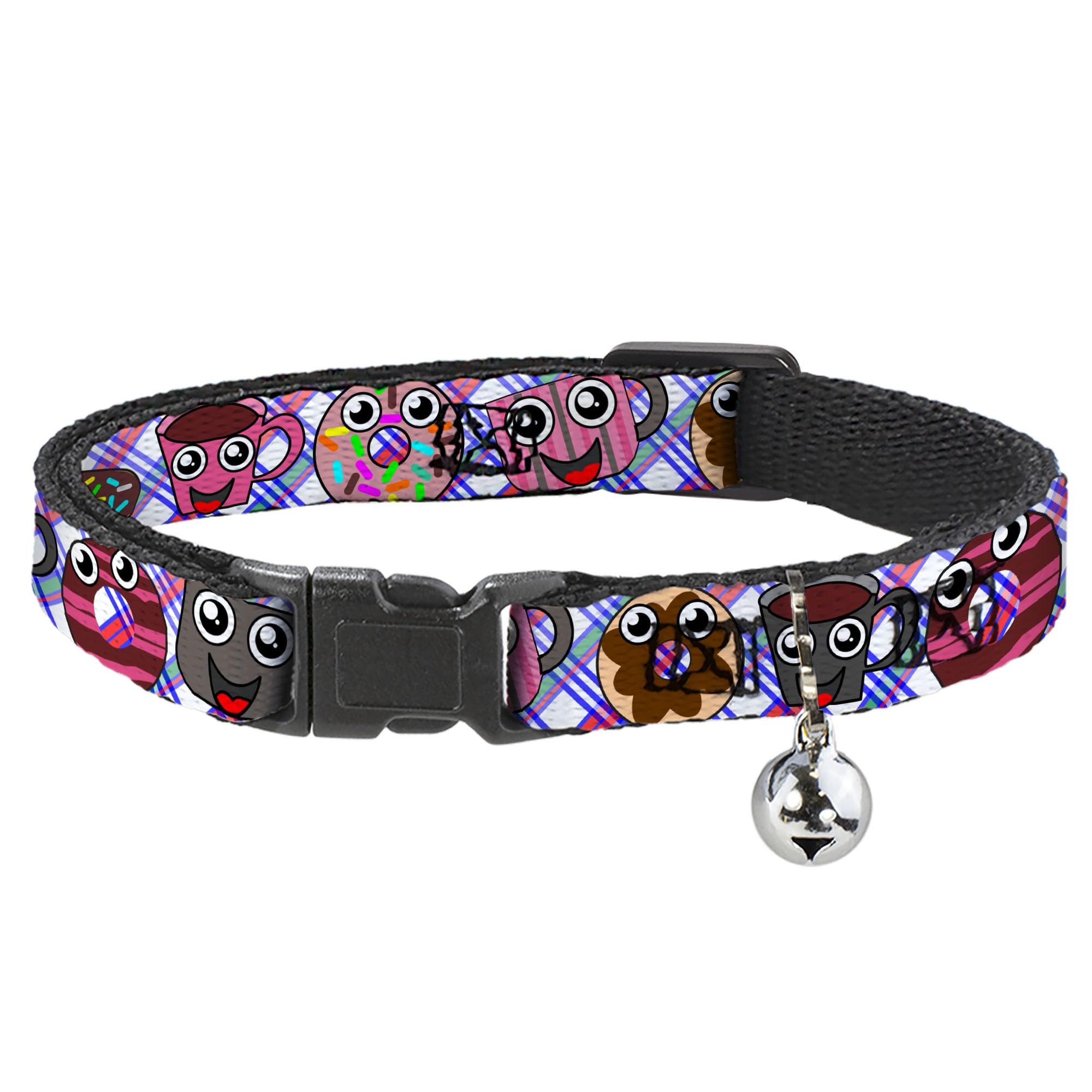 Collar de gato breakaway estilo cartoon para que tu mascota juegue segura en el jardín 1