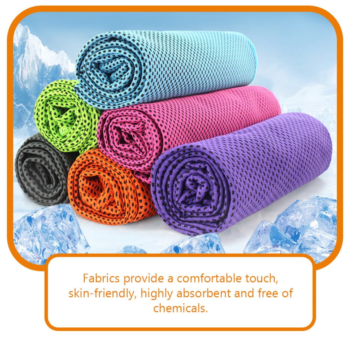 BESTonZON 9pezzi Asciugamano Sportivo Rinfrescante Asciugamano Per Sudore Da Palestra Per Yoga e Fitness Per Viaggi e Sport
