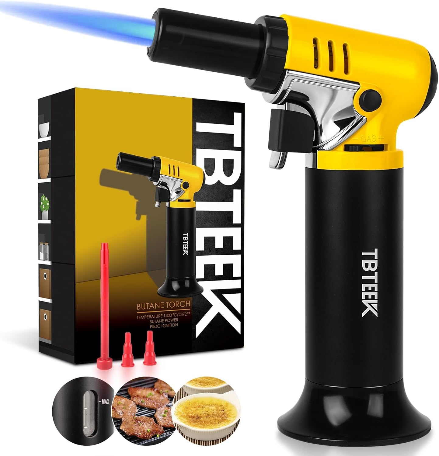 TBTeek Butane Torch with Fuel Gauge T907
