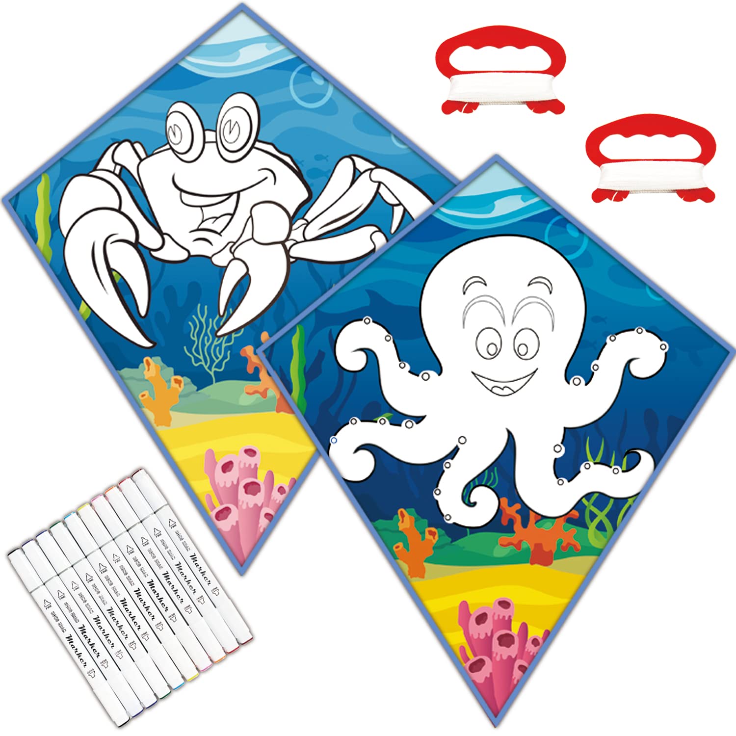 diy diamond kite for kids (DIY-2)