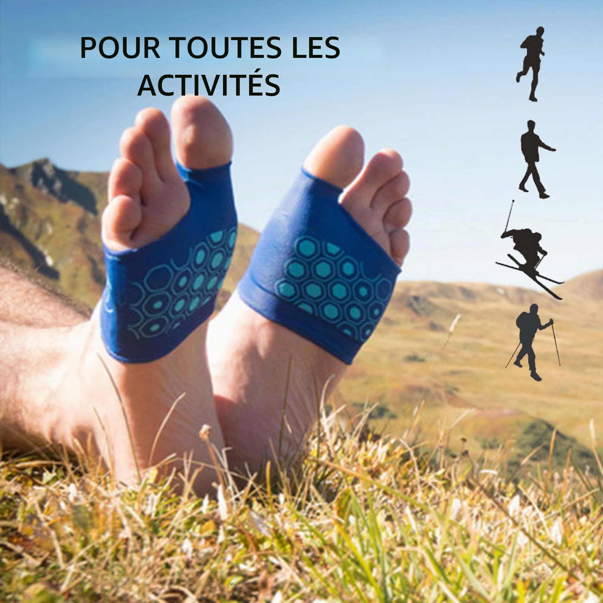 Sidas Protections plantaires en gel - Gel Plantar Protector - Coussinets Avant-Pied - Absorbe les chocs - Soulage les douleurs - Lavable et Réutilisable
