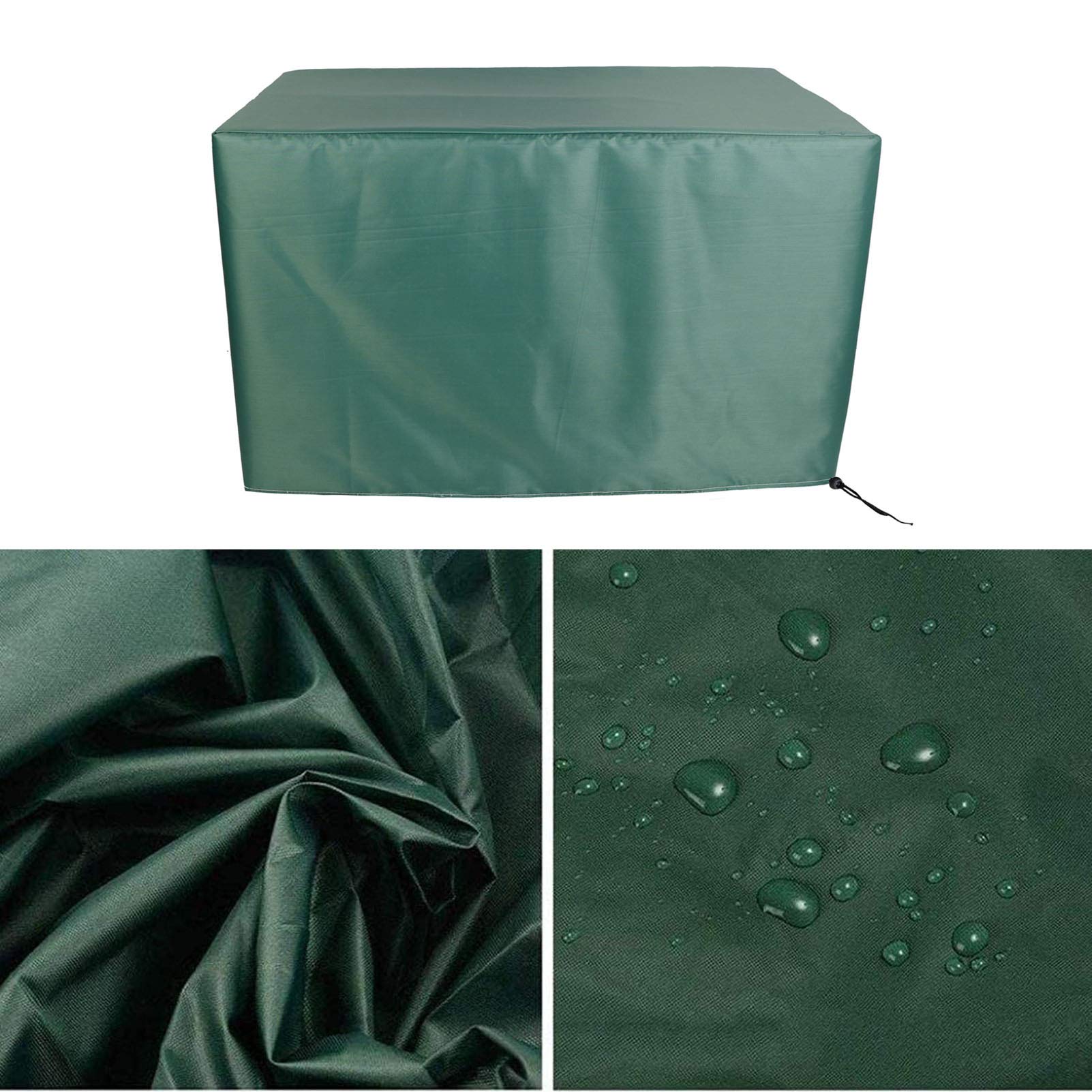 KADING Tuinmeubelhoezen, 115 x 90 x 85 cm (l x b x h) zwaar belastbare 420D Oxford meubelset hoezen, patio waterdicht, anti-uv, vierkante tuintafelhoes, winddichte buitentafelhoes