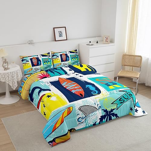 Miniatura 37 de Castle Fairy Juego de edredón con bandera estadounidense, tamaño King, ropa de cama de animales de pastor alemán para niñas y adolescentes, juego