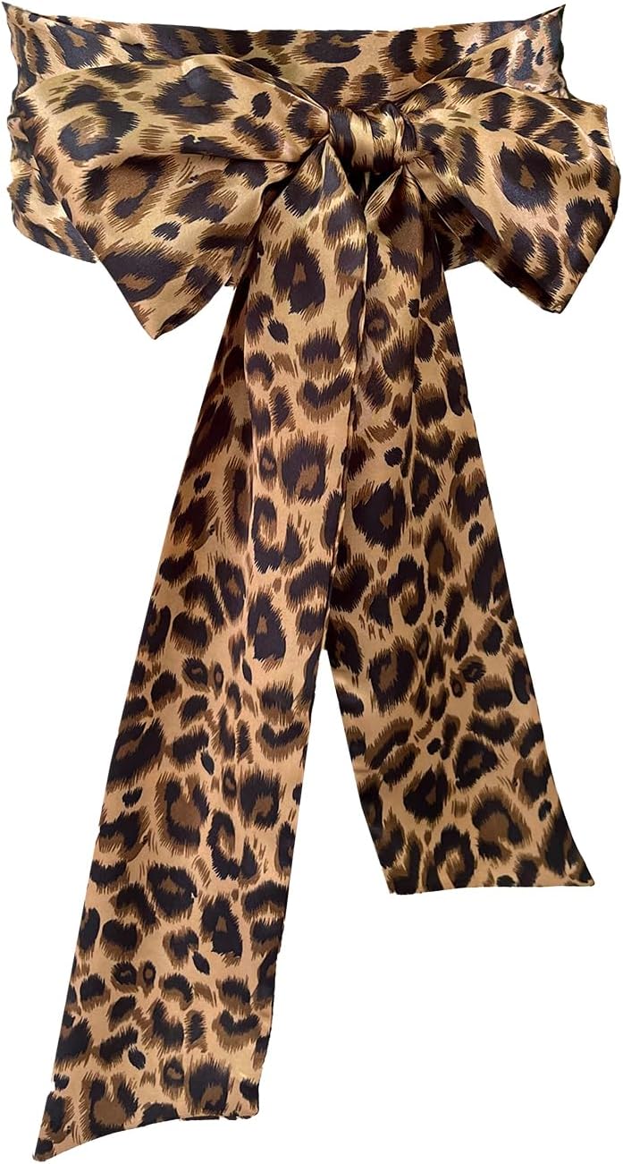 Women Sash Belt Leopard Print Sash Waist Belt for Wedding Bridal Special Dresses