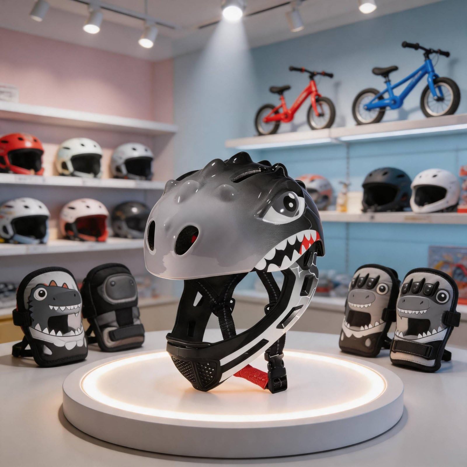 harayaa Casco Bambino Integrale Protezione Testa Casco Bicicletta Casco Sportivo Struttura Ventilata Materiale PC EVA Adatto a Ciclismo Pattinaggio Gioco
