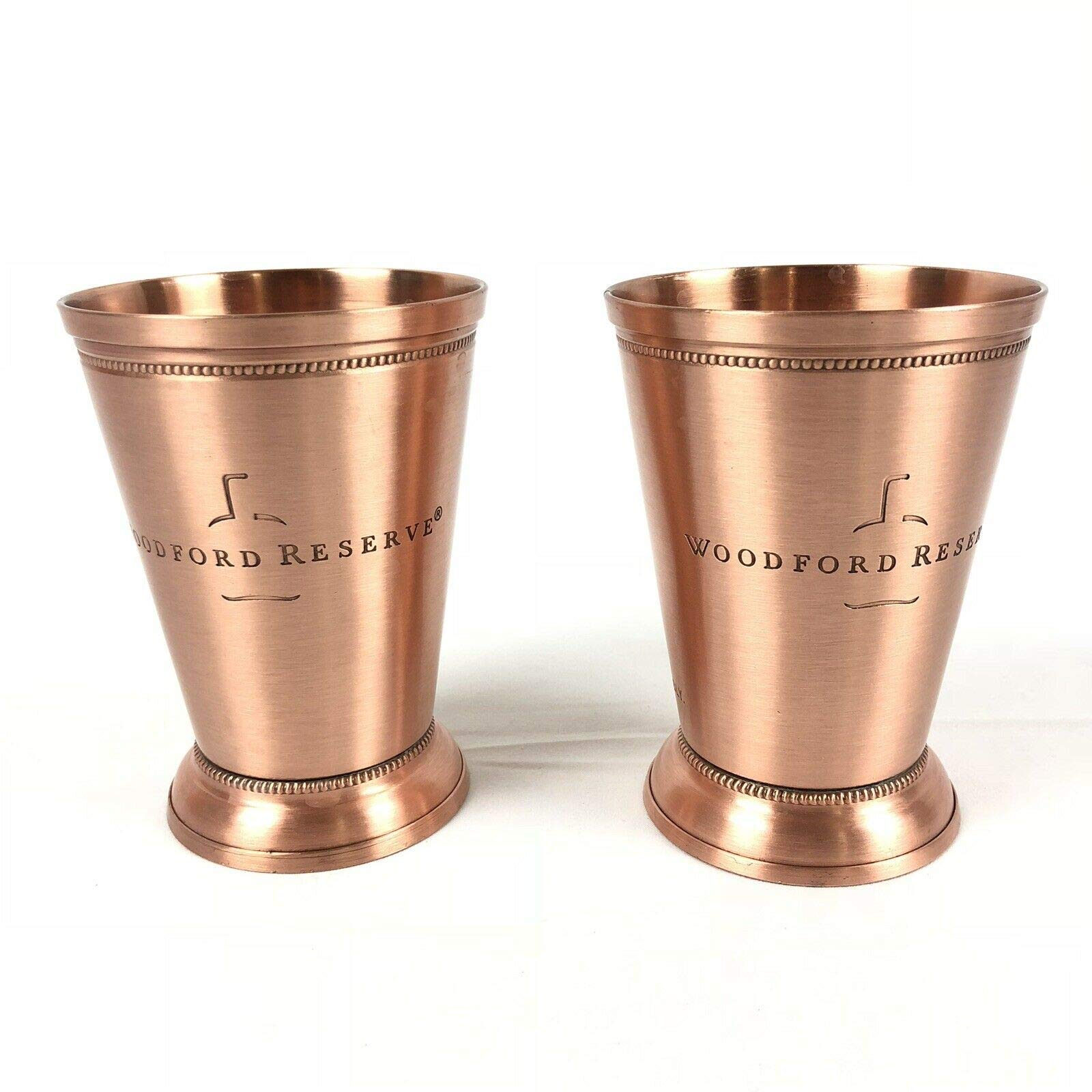 Woodford Reserve Pure Copper Mint Julep Cup x 2