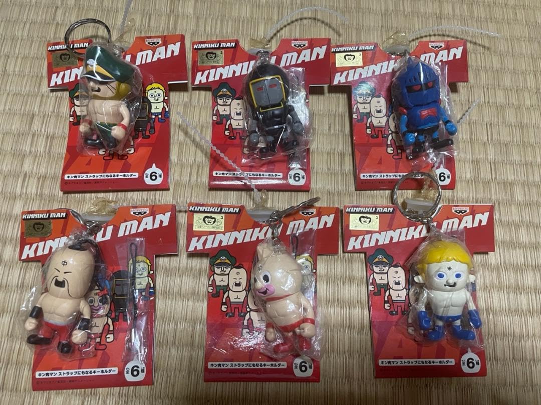 Amazon.co.jp: キン肉マン ストラップにもなるキーホルダー 全6種