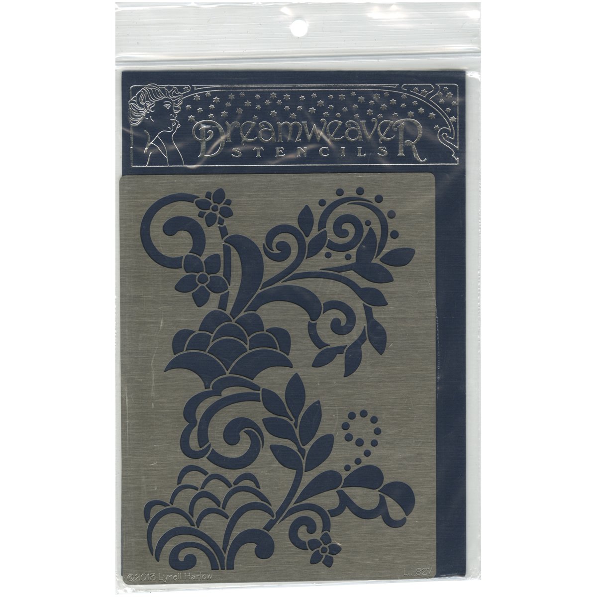 Stampedous Dreamweaver Metal Stencil, Floral with Dots