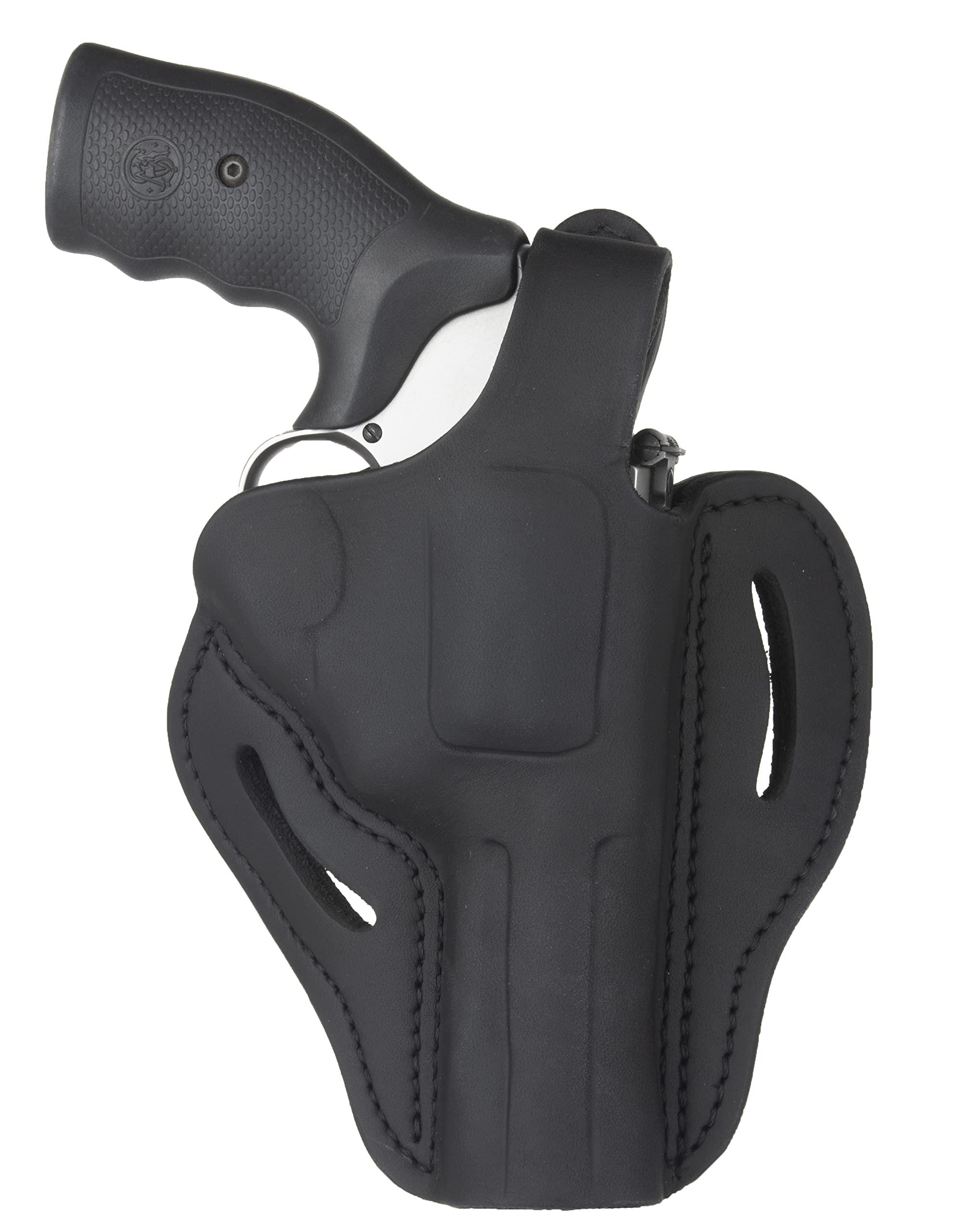 K-Frame Thumbreak Revolver Holster - Right Handed OWB CCW Leather Gun Holster - Compatible with Ruger GP100, Smith & Wesson 686