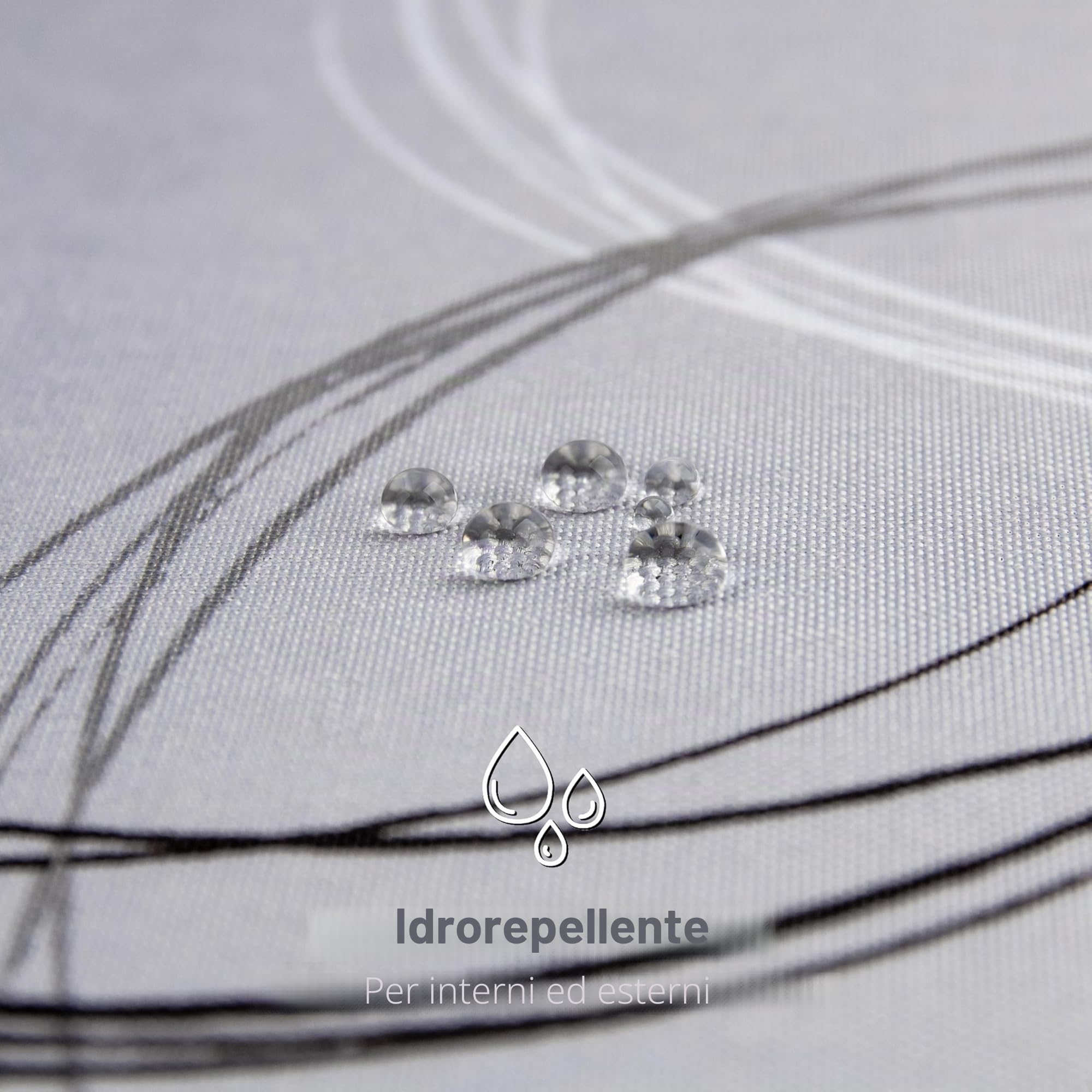 Tovaglia con teflon, 6 modelli | Lavabile, idrorepellente e antisporco con effetto loto | 140x200 cm, grigio
