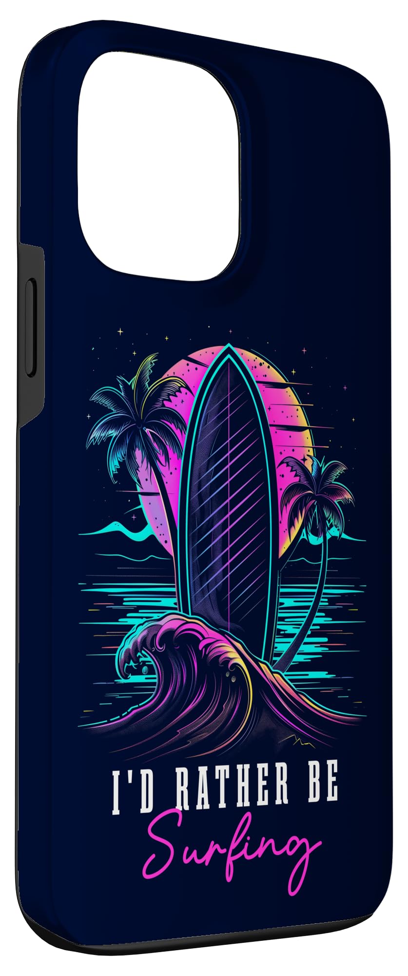 Surf Retro Wave Surf Board Beach Surfer Custodia per iPhone 13 Pro Max