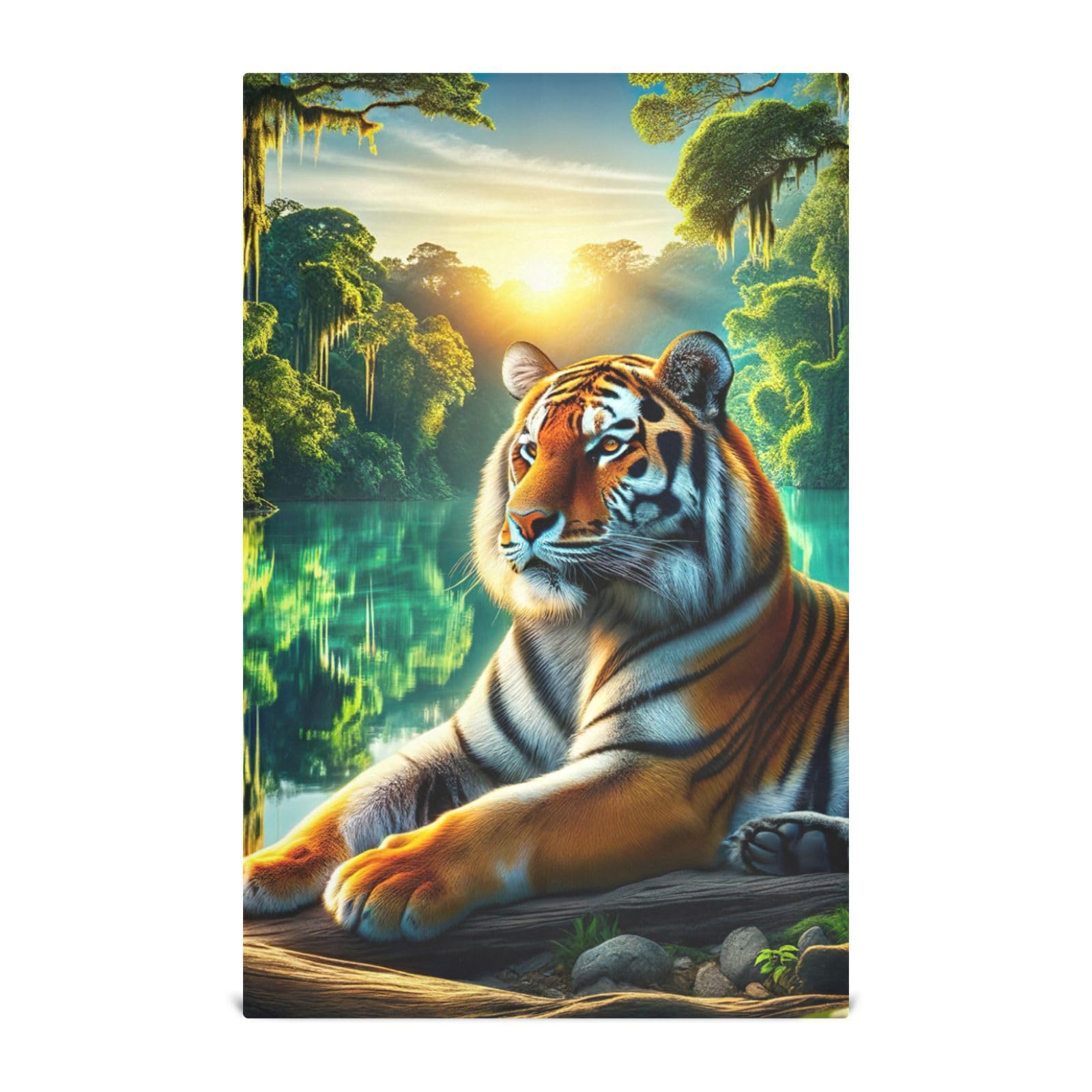 ODAWA Animal Tiger Kitchen Towles Highly Absorbent Tea Towels Hand Towels Housewarming Gifts for New Home (18