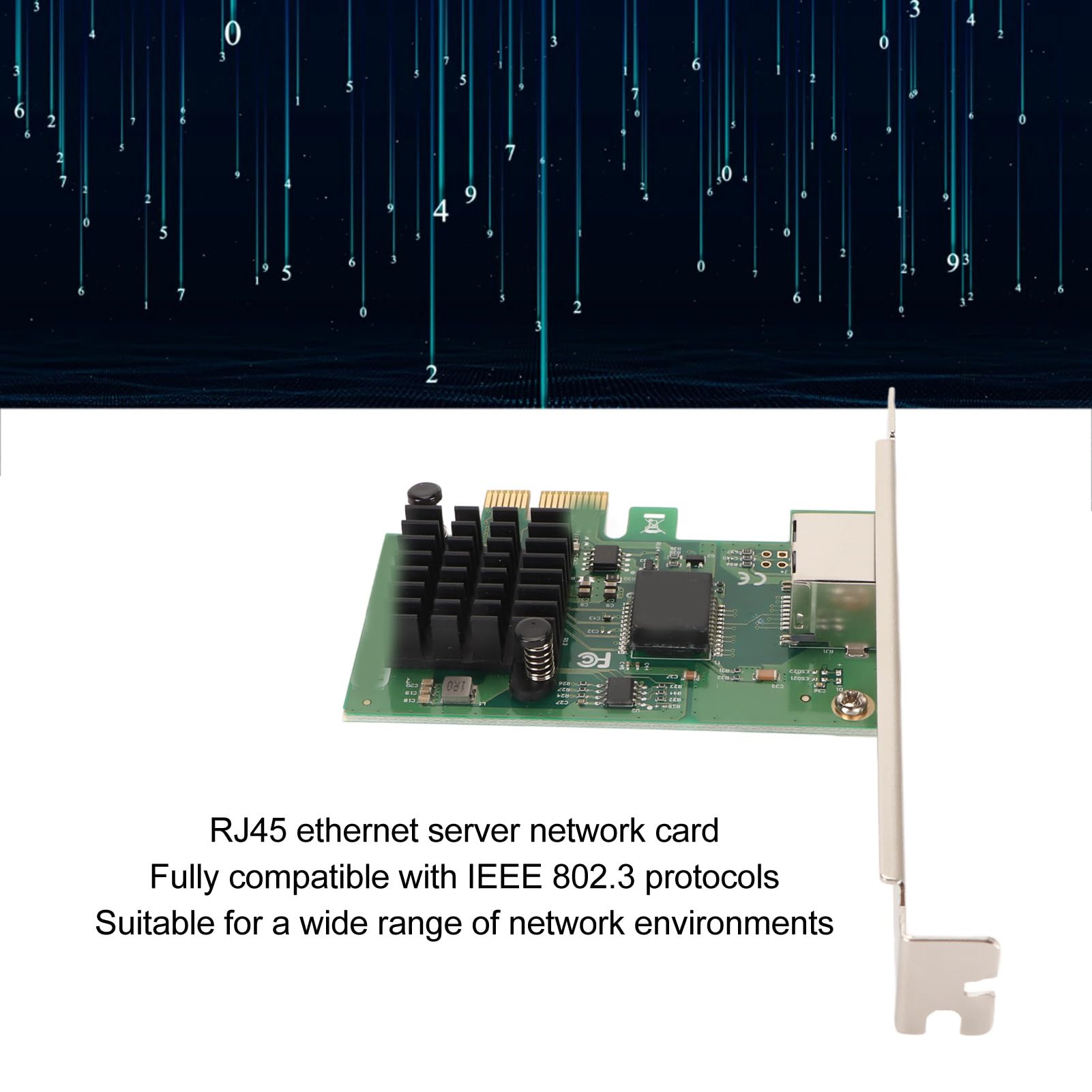 I226 T1 PCI E X1 Single Port 2.5G Ethernet Network Adapter, Gigabit Ethernet Server Adapter, Plug and Play, 2.5Gbps High Speed Gigabit Ethernet Server Adapter