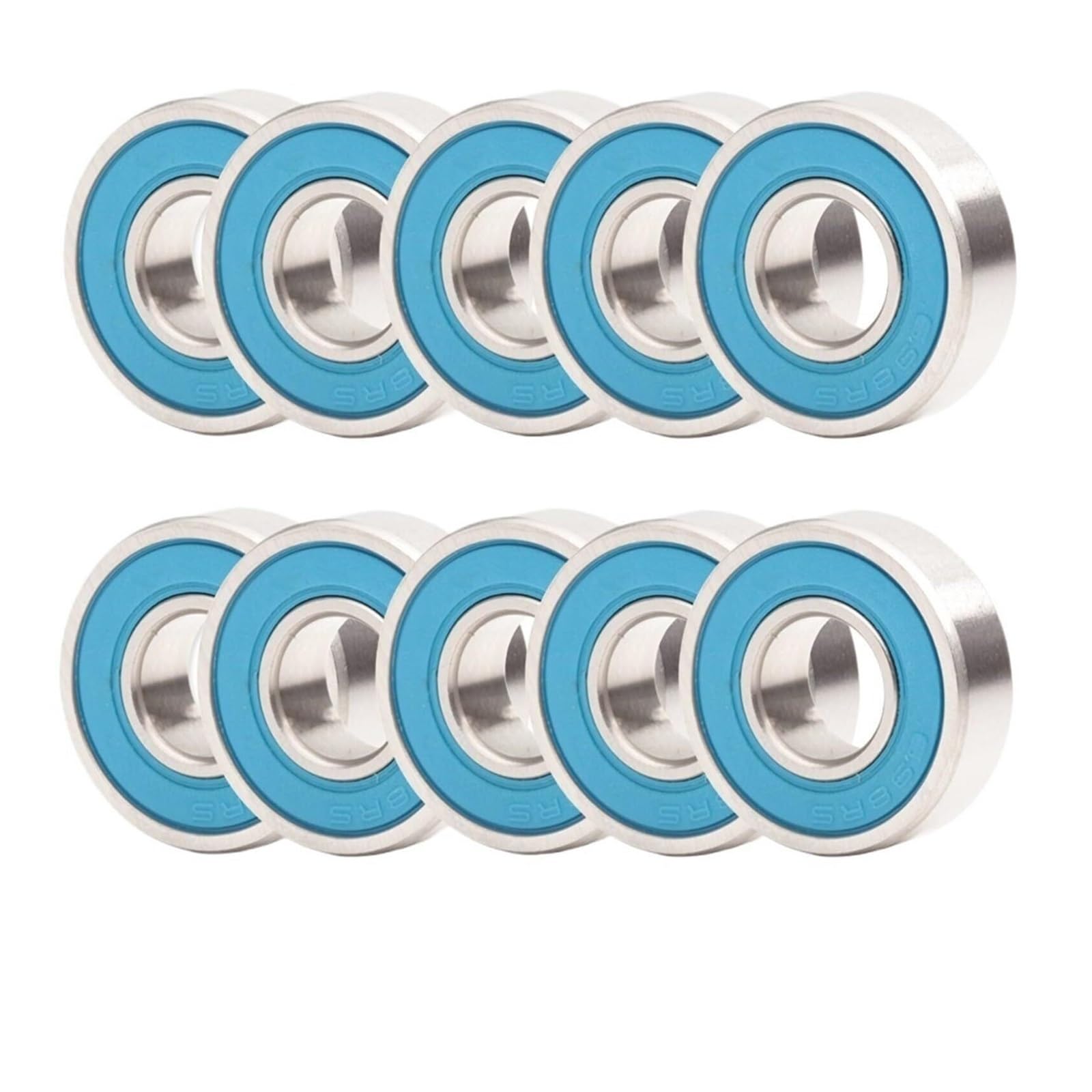 Rodamientos 698 2RS Azul Sellado 8x19x6 mm, ABEC-3 698rs Piezas de rodamientos de bolas de eje for Hobby RC Car Truck, selección de 6 piezas - Kit de juntas surtidas