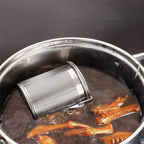 Miniatura 2 de Stainless Steel Seasoning Strainer Tea Ball Infuser for Loose Leaf Tea Spice Infuser for Cooking Extra Fine Mesh Tea Strainer Ball