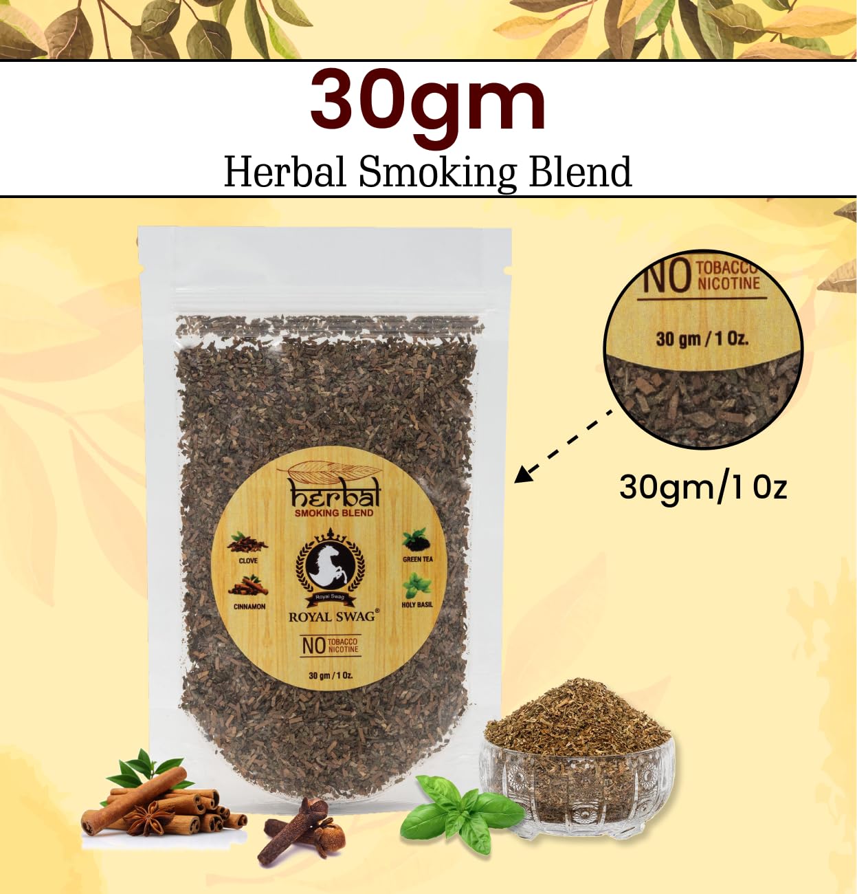 tobacco substitute for pipes Amazon.com : Royal Swag Tobacco & Nicotine Free Smoking Mixture With 100%  Natural Herbal Smoking Blend 1 Pack (1 Oz/ 30G) With Wooden Steel Pipe :  Health & Household