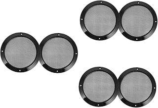 Obuyke 6 Pçs Alto-Falante Grade Alto-Falante Para Carro Grades Automotivas Subwoofer Alto-Falante Grade Alto-Falante Alto-Falante Branco Alto-Falante Grade Protetor Alto-Falante Tampa